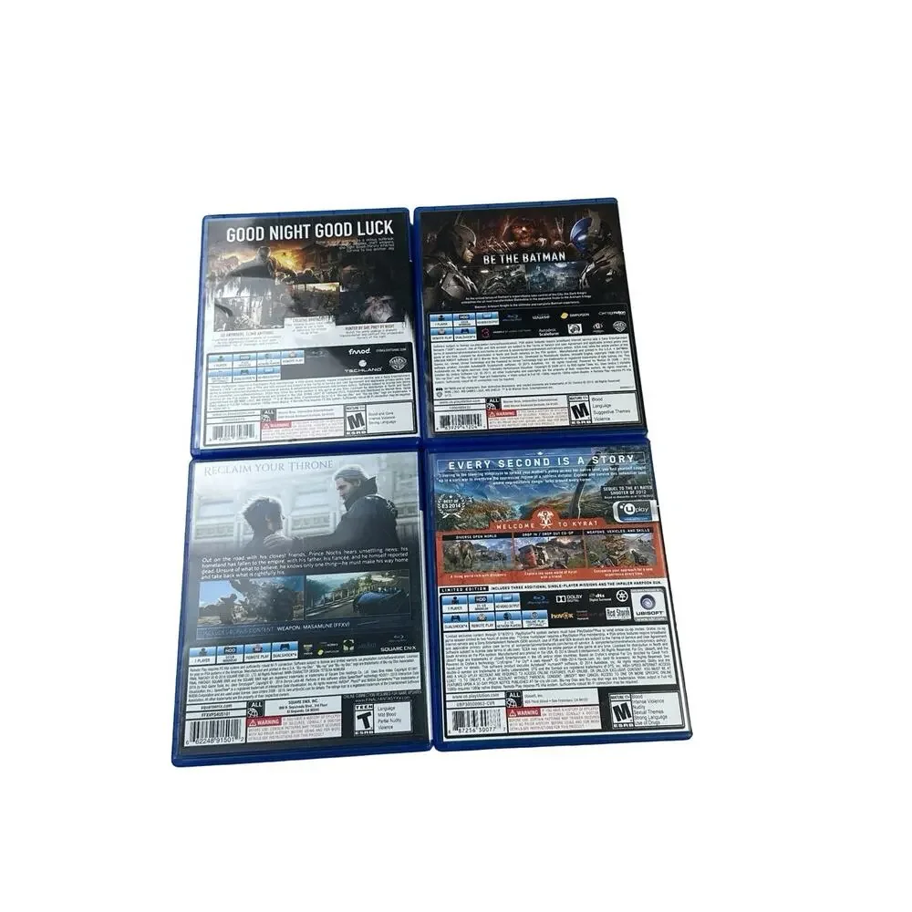 PS4 Game Lot Dying Light Batman Arkham Knight Final Fantasy XV Far Cry 4